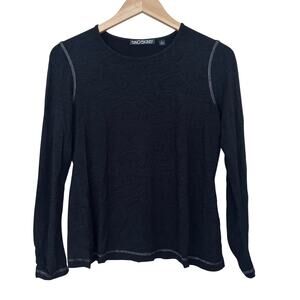 Snoskins Black Long Sleeve Shirt Sz L